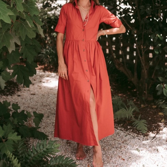 Parterre Owen Dress in Coastal Red - Picture 2 of 2